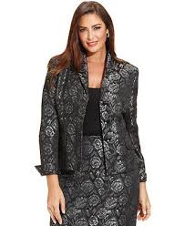 Black Blazer For Women Plus Size Le Suit Plus Size Jacket Metallic Brocade Blazer Jackets Blazers Women Macy S Blazer Jackets For Women Plus Size Outfits Plus Size Fashion For Women