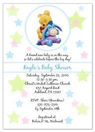 Winnie The Pooh Eeyore Baby Shower Invitations Baby Shower Invitations Baby Shower Invitations Diy Elephant Baby Shower Invitations