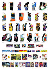 Arcade Art Massive Vintage Video Game Chart Bit Rebels