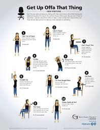Get Up Offa That Thing Desk Stretches Chair Pose Yoga Desk Workout How To Relieve Stress