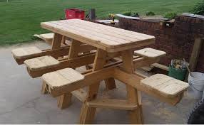 Picnic Table Plan 8 Seat Picnic Table Plan Family Picnic Table Etsy In 2020 Picnic Table Woodworking Plans Picnic Table Plans Bbq Table