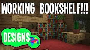Maybe you would like to learn more about one of these? Minecraft Interior Working Bookshelf Design Youtube