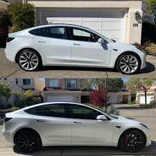 Here's a nifty workaround to safely restore them provided a few requirements are met. Chrome Delete Powder Coat And Window Tinting It S A Different Car Now Teslaporn