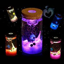12 Cm Glass Bottle Jar Hydroponic Terrarium Container Light Led Cork Stopper Ecological Bottle Night Lights Gifts Led Night Lights Aliexpress