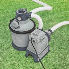 Intex 28644gs Sandfilter 4 0m H Kessel Durchmesser 254 Mm 230 V 190 W 12 Kg Sand Timer Anschlussschlauch Mit 2 Ag Wa Bovengrondse Zwembaden Pomp Zwembad