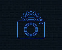 See more ideas about blue aesthetic, aesthetic, light blue aesthetic. Neon Light Photo Camera Sign Icon Photo Flash Symbol Glowing Blue Neon Lights Neon Lighting Neon
