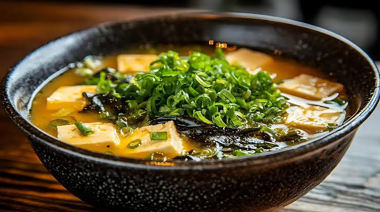 Miso Soup with Tofu & Greens
