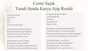 Hanuda nyaeta hiji wadah jang sakabeh alumni nurul huda. Apa Amanat Dari Sajak Tanah Sunda Karya Ajip Rosadi Brainly Co Id