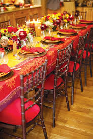 Beautiful fall theme thanksgiving dinner table setting. Table Decoration Gold Dinner Party