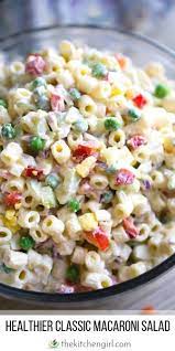 Creamy Macaroni Salad Recipe Recipe Healthy Macaroni Salad Recipe Macaroni Salad Recipe Greek Yogurt Recipes