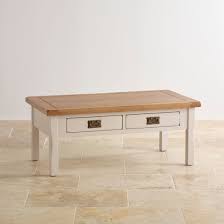 Get 5% in rewards with club o! China Rustic White Painted Oak Solid Wood Coffee Drawer Table China Antique Living Room Furniture