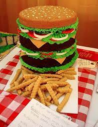 Cake Gambar Google Unique Birthday Cakes Burger Cake Crazy Cakes