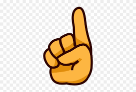 Hand Emoji Clipart Sticker - Finger ...