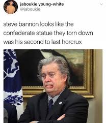 Search, discover and share your favorite steve bannon gifs. Dopl3r Com Memes Jaboukie Young White Jaboukie Steve Bannon Looks Like Thee Confederate Statue They Torn Down Was His Second To Last Horcrux