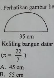 Berilah tanda silang (x) pada huruf a, b, c atau d di depan jawaban yang paling benar ! Keliling Bangun Datar Tersebut Adalah A 45 Cm B 55 Cmc 90 Cmd 110 Cm Brainly Co Id