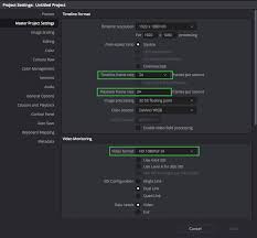 Audio 14 davinci resolve 16.2 supported formats and codecs 2. Davinci Resolve Project Settings Presets Time In Pixels
