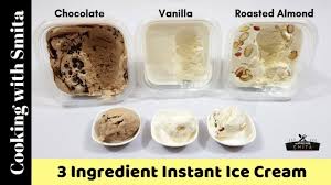 3 Ingredient Instant Ice Cream Recipe Vanilla Chocolate Roasted Al Cream Recipes Ice Cream Recipes Vanilla Ice Cream Recipe