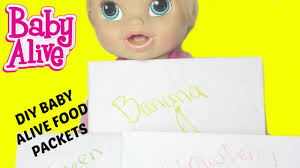 How To Make Baby Alive Food Packets With Flour By Baby Alive Channel Youtube