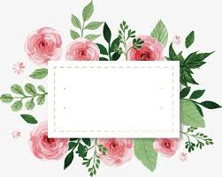 Fundo Da Caixa De Texto Livre Png E Vetor Flor Aquarela Convite Quadro De Flores