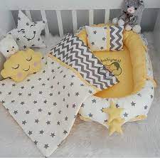 turkiyenin ilk ve tek tasarim babynest ureticisi yuzde yuz organik luks pamuk kumastan uretilmistir sekli boz baby bed toddler bed