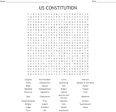 The best collection of printable word search puzzles. Us Constitution Word Search Wordmint
