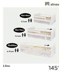 alinea lilou lit evolutif blanc 3 positions pour enfant meubles chambre lits alinea decoration lit enfant blanc lit evolutif lit extensible lit