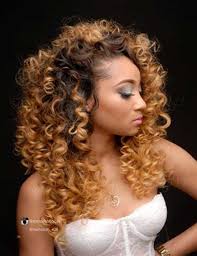 Nothing like a chic, simple hairstyle to make such a bold statement! Curly Hair Styles Weave Hairstyles Curly Weave Hairstyles