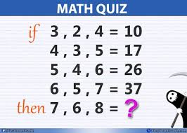 If 3 2 4 10 Then 7 6 8 Solve This Simple Math Quiz Maths Puzzles Math Logic Puzzles Simple Math