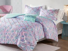 Silver blue comforter sets save on time as they sit comfortably when tucked into beds, thus making them convenient and hassle free. Purple Metallic Mermaid Comforter Set