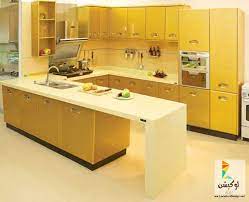 أشيك ديكورات مطابخ لون اصفر لوكيشن ديزين نت ديكور تصميم اثاث