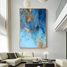 We did not find results for: Modern Abstract Golden Foil Canvas Painting Blue Print Poster Big Wall Art Picture For Living Room Nordic Tableaux Blue Poster Nordic Wall Decor