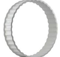 15 X 3-3/8 Corrugated Wheel Spacer 154.31533C