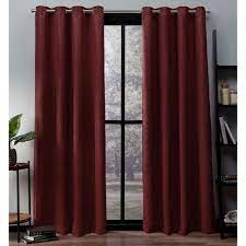 Next eyelet curtains chocolate with red velvet rose detail 53 x 54. Ati Home Oxford Sateen Woven Blackout Grommet Top Curtain Panel Pair Overstock 16927778