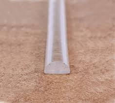 Ideal for flat or out sloping curbs. Shower Door Threshold Transparent Plastic The Wholesale Glass Company
