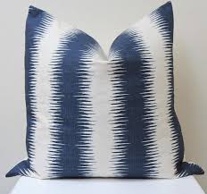 Free shipping nov 1 to 30, please use discount code free ship nov (minimum 5000 purchase) next day delivery within metro manila if ordered before the 11 am cut off. Striped Navy White Ikat Pillow Cover