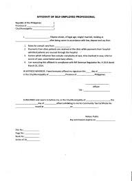 20+ self employed resume samples to customize for your own use. Brilliant Affidavit Of Self Employed Professional Sample With Sworn And Declaration And Blank Space An Im Business Letter Template Lettering Letter Templates