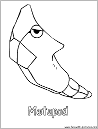 Metapod 11 printable coloring page. Metapod Coloring Page