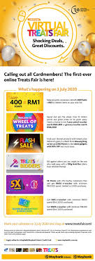Maybank 0% ezypay instalment plan of up to 12 months. Maybank Treats Fair Is Back And It S Happening Online For The First Time