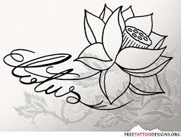 Published on november 10, 2016 , under tattoos. Black Outline Lotus Flower Tattoo Design