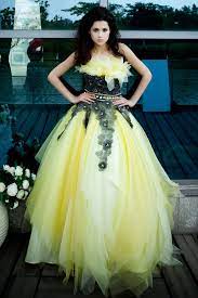 Gorgeous Gown Yellow Wedding Dress Colored Wedding Dresses Prom Dresses Ball Gown