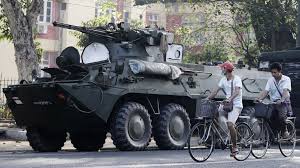 About myanmar information services government resources news & media. Myanmar Coup Troops On The Streets As Fears Of Crackdown Mount Bbc News