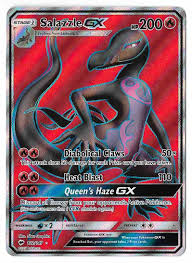 The entire process, from receiving a. 2017 Pokemon Card Full Art Salazzle Gx 132 147 Ultra Rare Holo On Kronozio