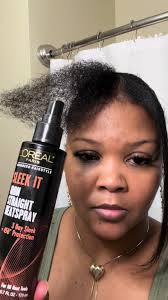 I was looking for heat protectant and I found this so I was like, what the  heck! Let me try it and baby, the results !!! #lorealsleekitheatspray  #loreal