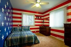 Taps Room Patriotic Bedroom Bedroom Interior Blue Home Offices