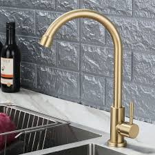 brushed gold kitchen tap stainless