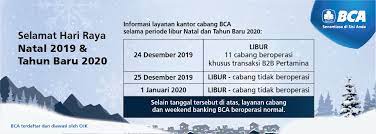 Selama libur lebaran 2019, bank mandiri akan membuka 350 kantor cabang pada tangga 1,3,4,6 dan 7 juni 2019. Bca Senantiasa Hadir Di Sisi Nasabah Selama Libur Akhir Tahun 2019 All Release Indonesia