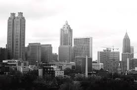 I like the black & white, and love it's actually a pretty current skyline photo. Black And White Image Of Atlanta Skyline By Triggerphoto