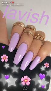 You don't have to paint all your nails in the same color! Purple Simple Coffin Acrylic Nail Art Design 2017 Winter Gel Polish Easy Purple Acrylic Nails Acrylic Nails Coffin Coffin Nails Designs