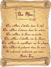 Ouvre grand la fenêtre maman momesnet. Parchemin Poeme Pour La Fete Des Meres Mon Petit Coin Detente