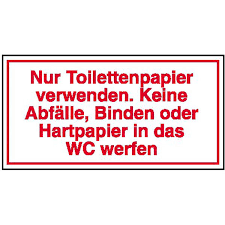 Finde illustrationen von kein ausgang. Hinweisschild Gewerbe Und Privat Nur Toilettenpapier Verwenden Keine Abfalle Direkt Beim Hersteller Kaufen